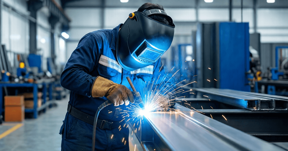 Certified technician repairing CNC machine on factory floor in India